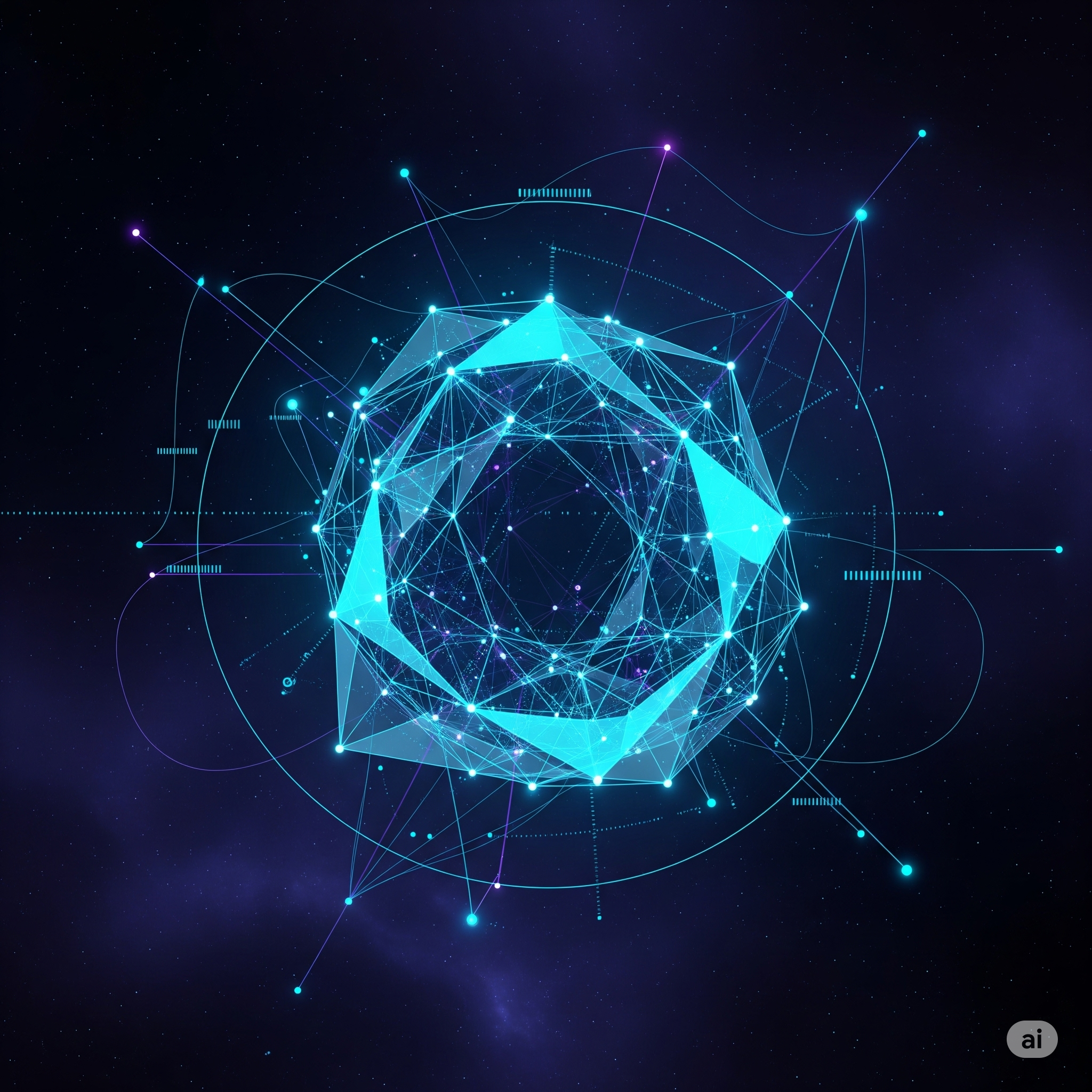 Imagem abstrata de genômica e bioinformática